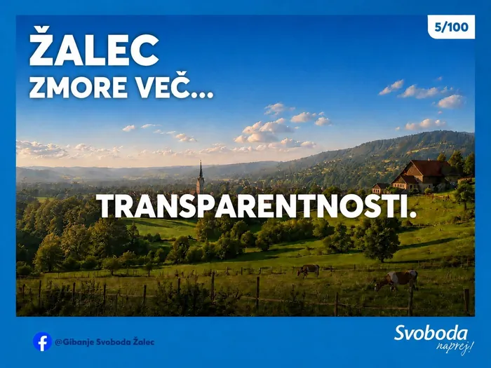 Objava 5/100 – Žalec zmore več… transparentnosti.