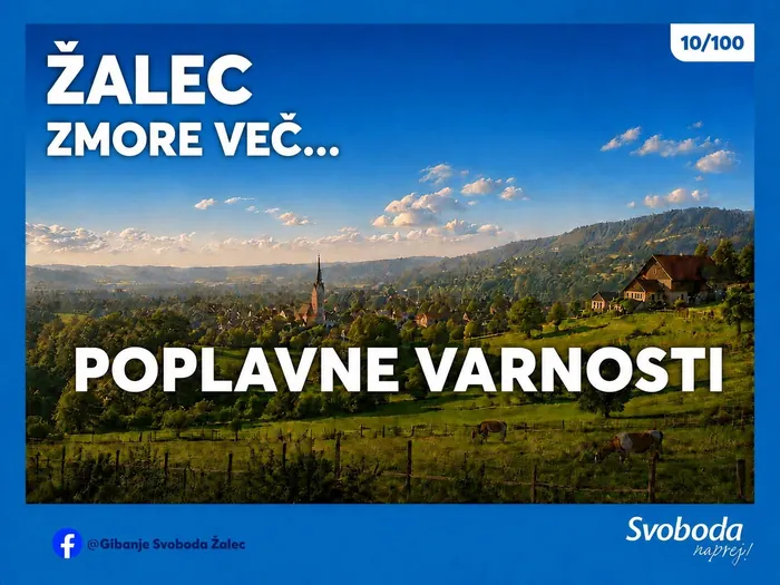 Objava 10/100 – Žalec zmore več… poplavne varnosti.