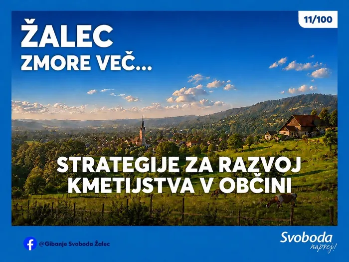 Objava 11/100 – Žalec zmore več… strategije za razvoj kmetijstva v občini.