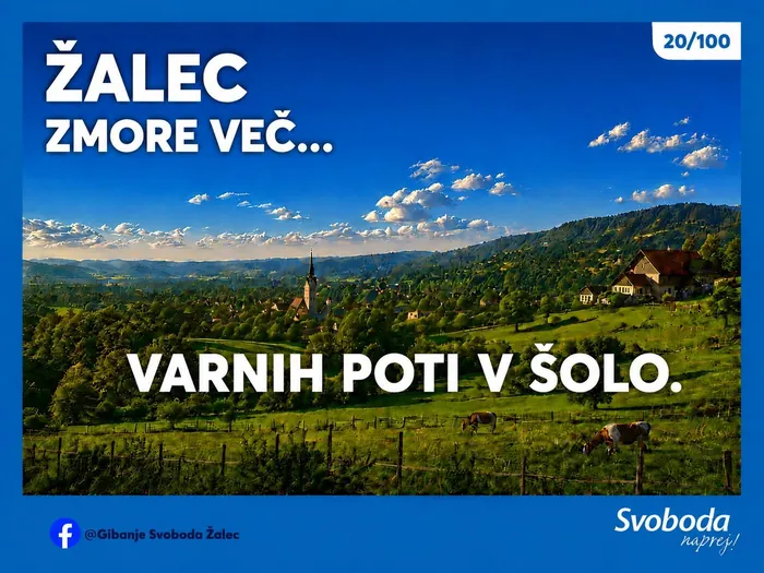 Objava 20/100 – Žalec zmore več… varnih poti v šolo.