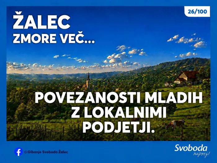 Objava 26/100 – Žalec zmore več… povezanosti mladih z lokalnimi podjetji.