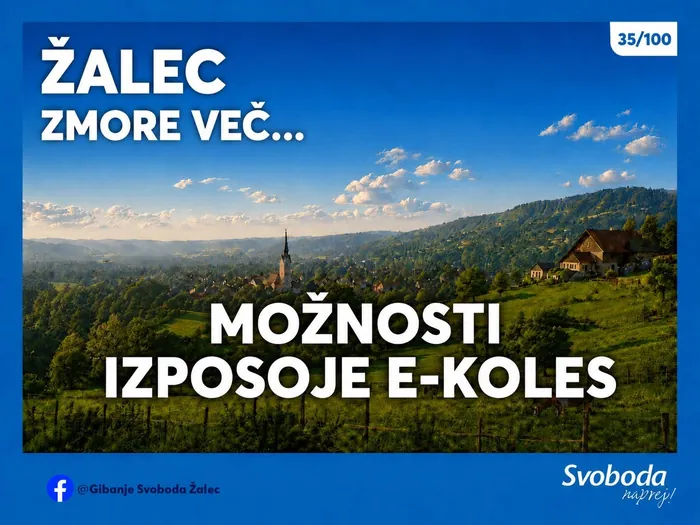 Objava 35/100 – Žalec zmore več… možnosti izposoje e-koles.