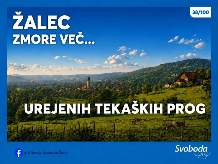 Objava 38/100 – Žalec zmore več… urejenih tekaških prog.