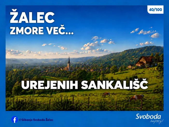 Objava 40/100 – Žalec zmore več… urejenih sankališč.