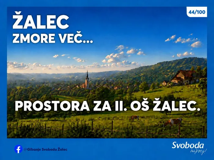 Objava 44/100 – Žalec zmore več… prostora za II. OŠ Žalec.