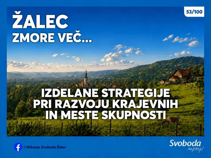Objava 53/100 – Žalec zmore več… izdelane strategije pri razvoju krajevnih in mestne skupnosti.