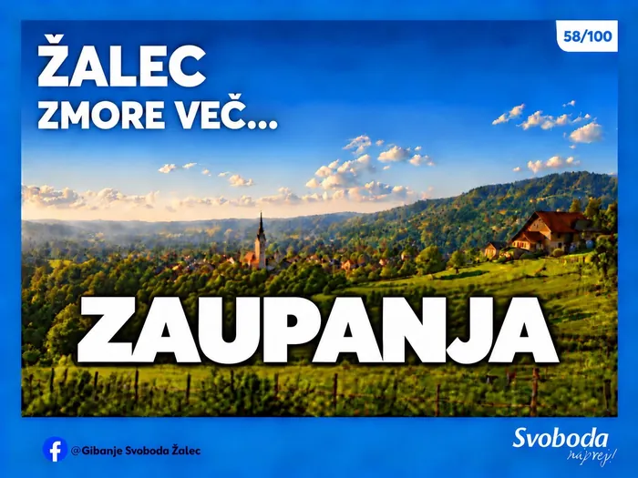 Objava 58/100 – Žalec zmore več… zaupanja.