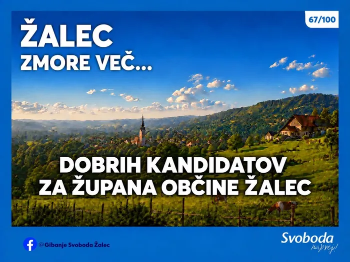 Objava 67/100 – Žalec zmore več… dobrih kandidatov za župana Občine Žalec.