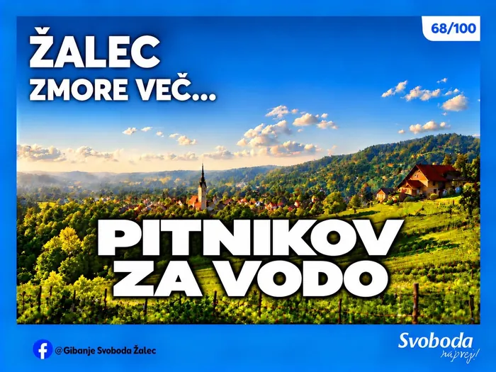 Objava 68/100 – Žalec zmore več… pitnikov za vodo.