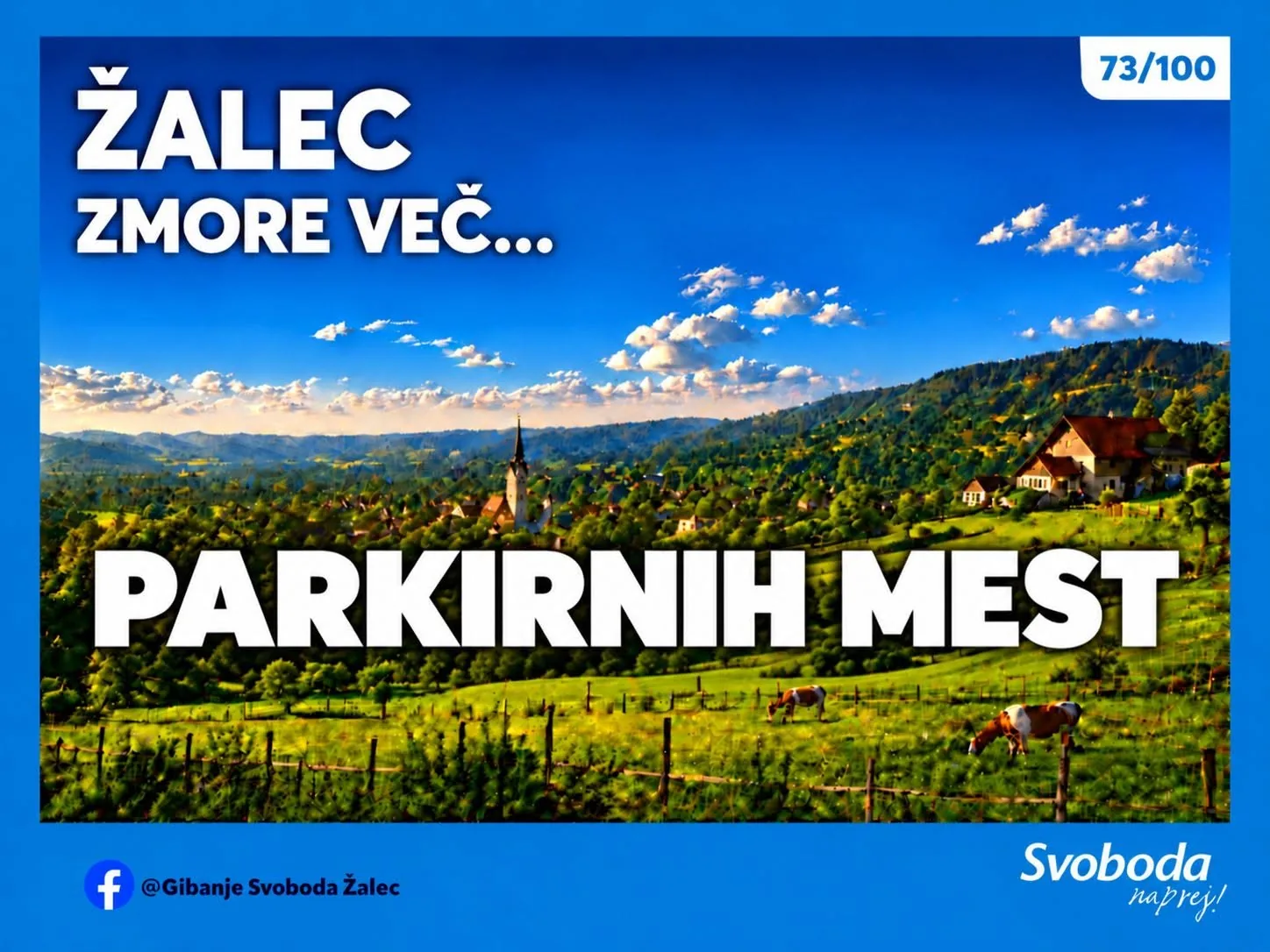 Objava 73/100 – Žalec zmore več… parkirnih mest.